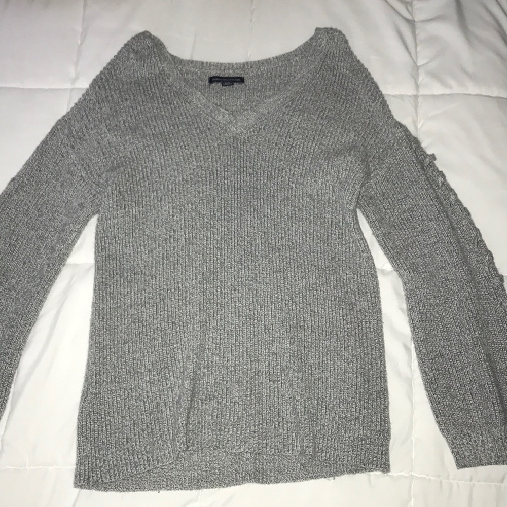 grey sweater